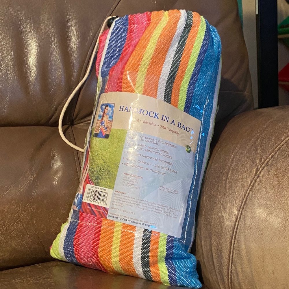 Multi Color Hammock In A Bag